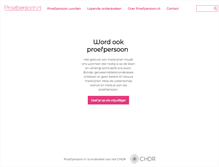 Tablet Screenshot of proefpersoon.nl